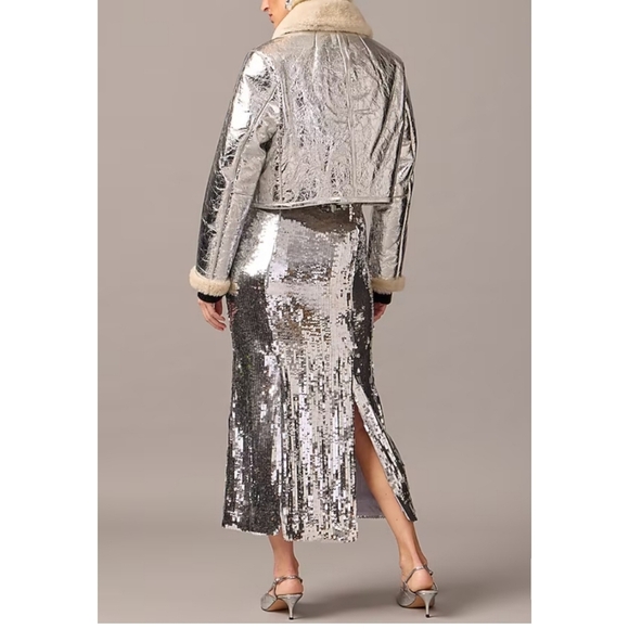 NWOT J.Crew Collection sequin slip skirt - Picture 4 of 10